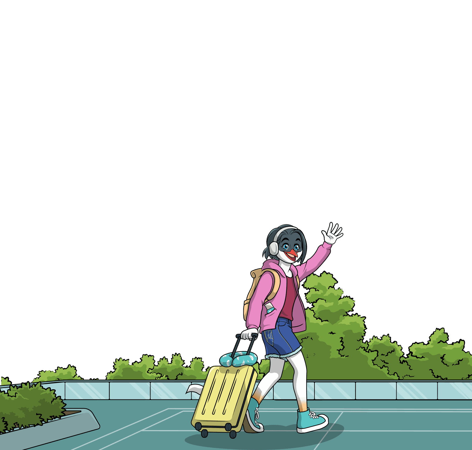 Bird going on an adventure