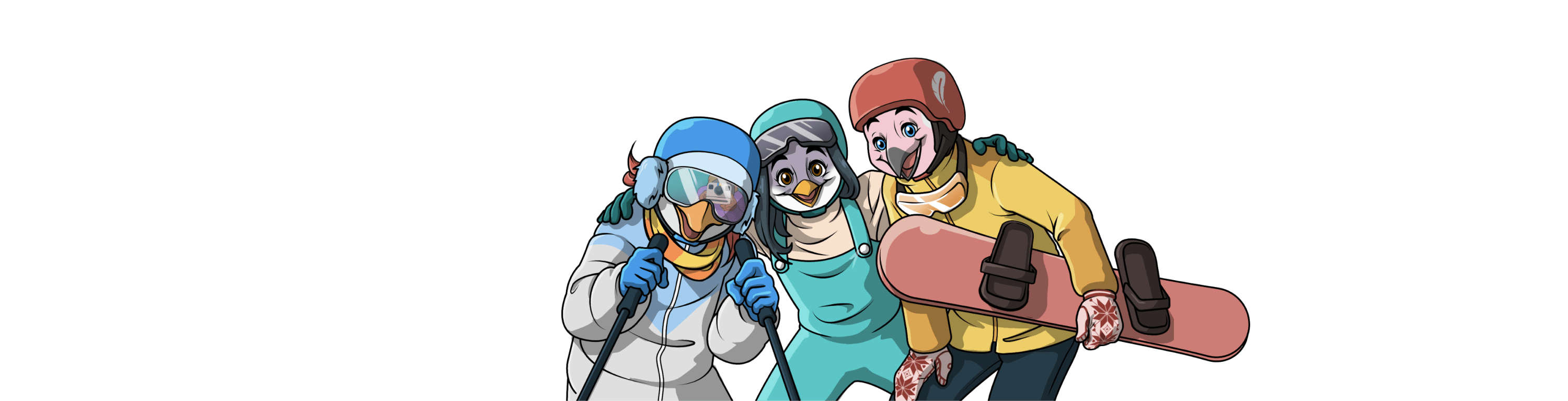 friends on a ski trip